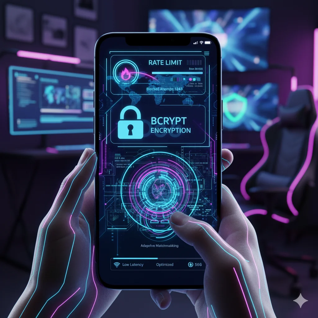 merepresentasikan tambahan fitur keamanan Do6: rate limit dan bcrypt encryption.